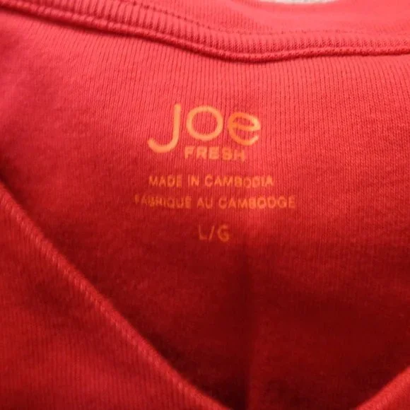 JOE Fresh Women's V-Neck Pink Top Size Large - Picture 5 of 9